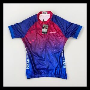 Weimostar Women's Short Sleeve Full Zip Cycling Jersey Quick Dry Size XL NWT NEW